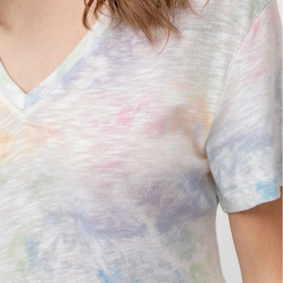 RAILS CARA COTTON TEE RAINBOW TIE DYE - Picture 3 of 10